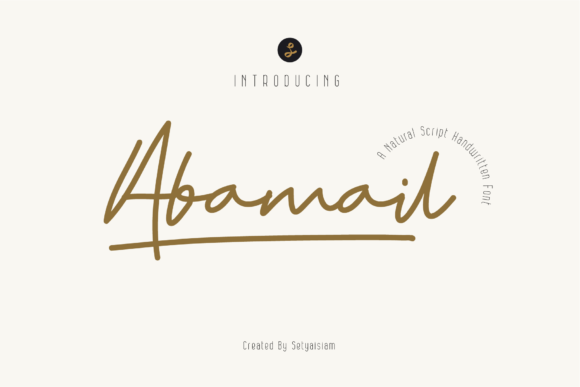 Abamail: A Handwritten Font for Crafters