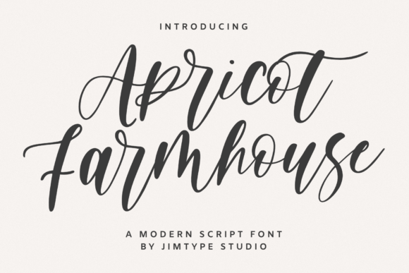 Apricot Farmhouse: A Script Font for Modern Web Design