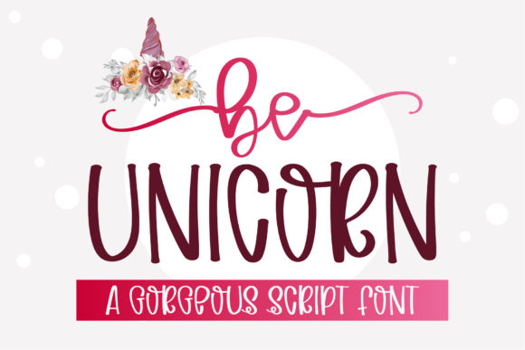 Be Unicorn Font: A Romantic Script for Handmade Creators