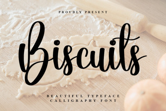Biscuits Font: A Romantic Script for Brand Identity