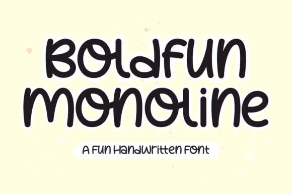 Boldfun Monoline: A Handwritten Font for Makers