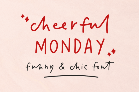 Cheerful Monday: A Handwritten Font for Marketers