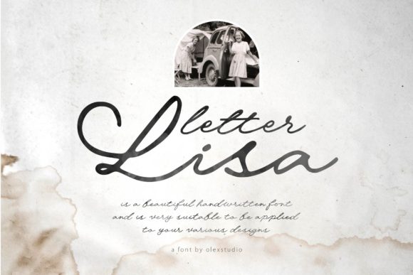 Elevate Your Crafts with Letter Lisa Typeface