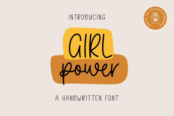 Girl Power Font: A Playful Handwritten Typeface for Brands