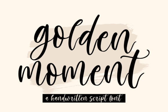 Golden Moment: A Handwritten Font for Makers