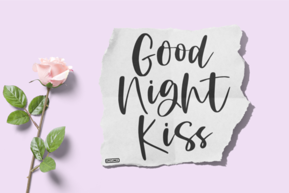 Good Night Kiss: A Versatile Handwritten Font for Branding