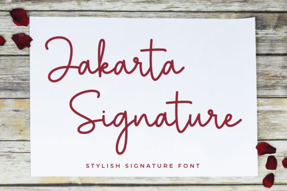 Jakarta Signature Font for Branding