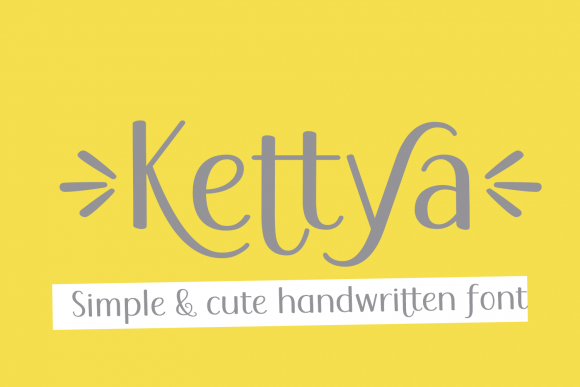 Kettya: A Handwritten Font for Crafters