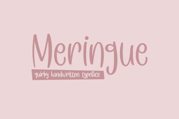 Meringue Font: A Quirky Handwritten Typeface for Crafters