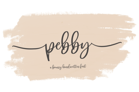 Pebby: A Handwritten Font for Authentic Branding