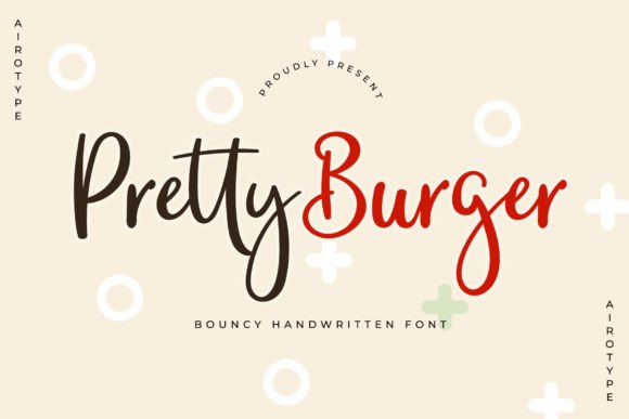 Pretty Burger Font for Handmade Creators