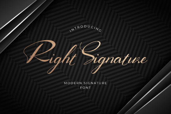Right Signature Font for Elegant Web Design