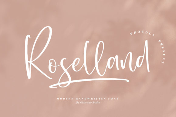 Roselland: A Script Font for Handmade Makers