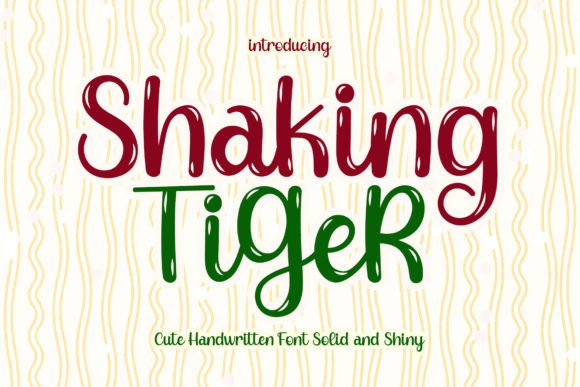 Shaking Tiger: A Playful Handwritten Font for Crafters