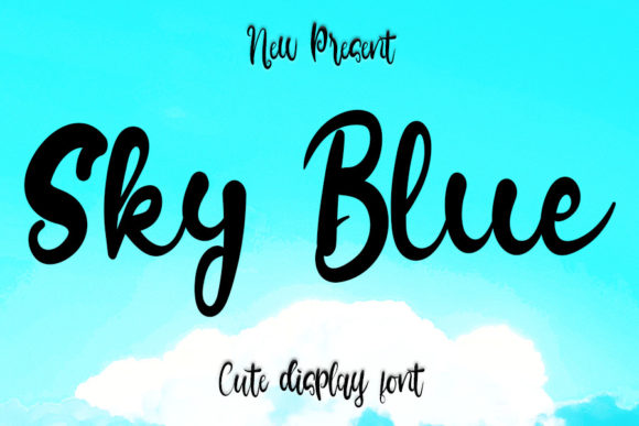 Sky Blue: A Playful Script Font for Marketers