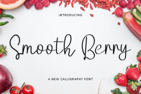 Smooth Berry: A Playful Script Font for Campaigns