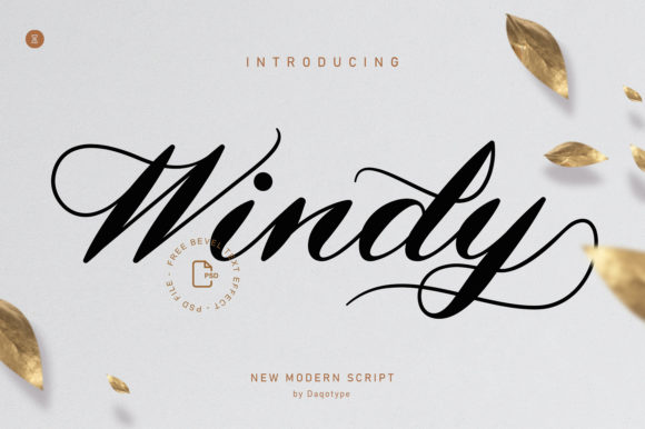 Windy Typeface: Elevating Brand Identity with Elegant Script